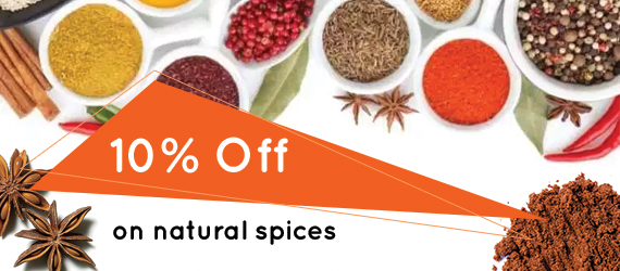10% OFF on Natural Spices